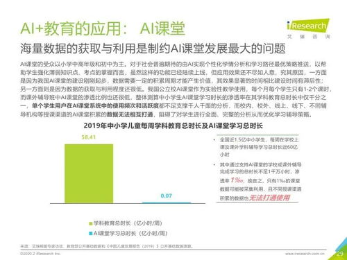 艾瑞咨詢2019年中國AI教育行業發展研究報告 結合旅游開發項目的策劃咨詢